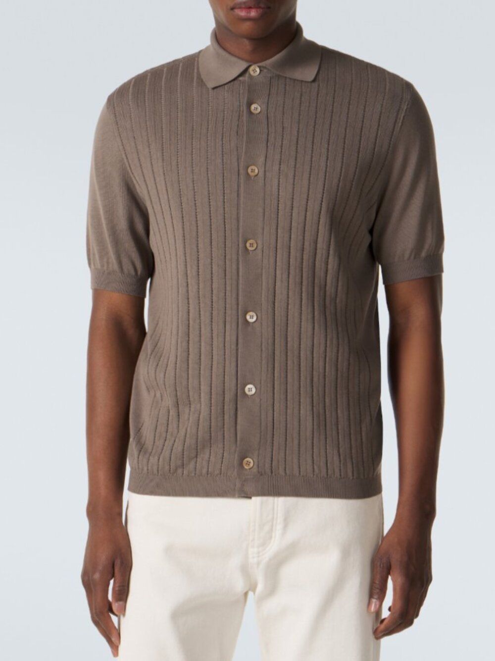 Brunello Cucinelli Ribbed Knit Cotton Cardigan for Men